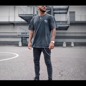 Mens Vintage round neck printed